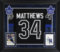 Maple Leafs Auston Matthews Signed Black Fanatics Framed Jersey Fanatics