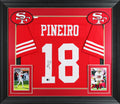Eddy Pineiro Authentic Signed Red Pro Style Framed Jersey BAS Witnessed