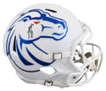 Boise State Ashton Jeanty Signed White Full Size Speed Rep Helmet BAS Witness 2