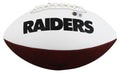 Raiders Ashton Jeanty Signed Franklin White Panel Logo Football BAS Witnessed