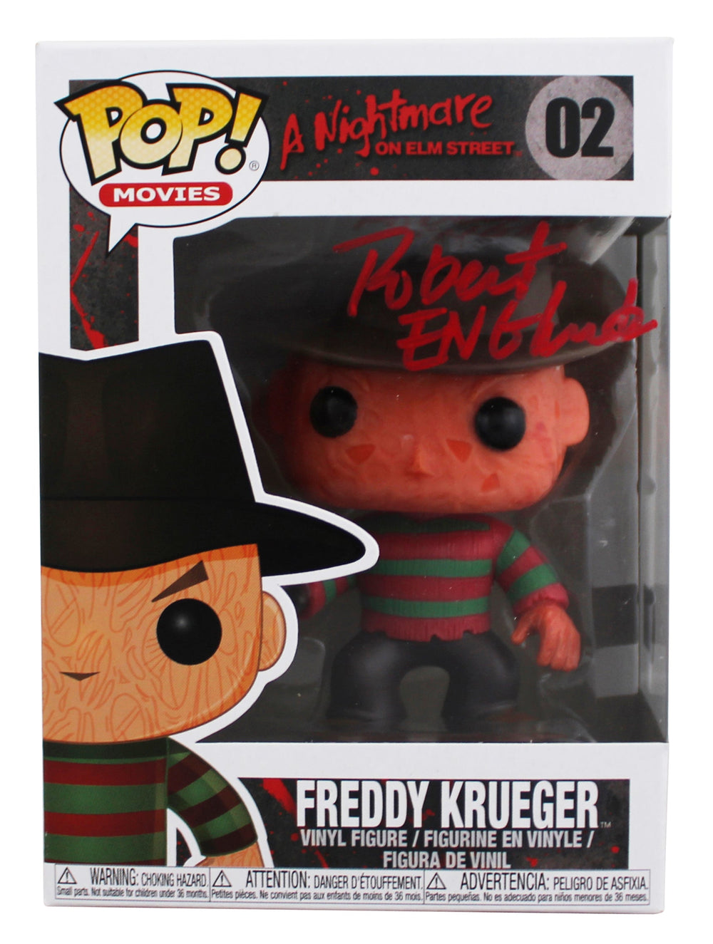 Robert Englund A Nightmare on Elm Street Signed Freddy #02 Funko Pop Figure BAS