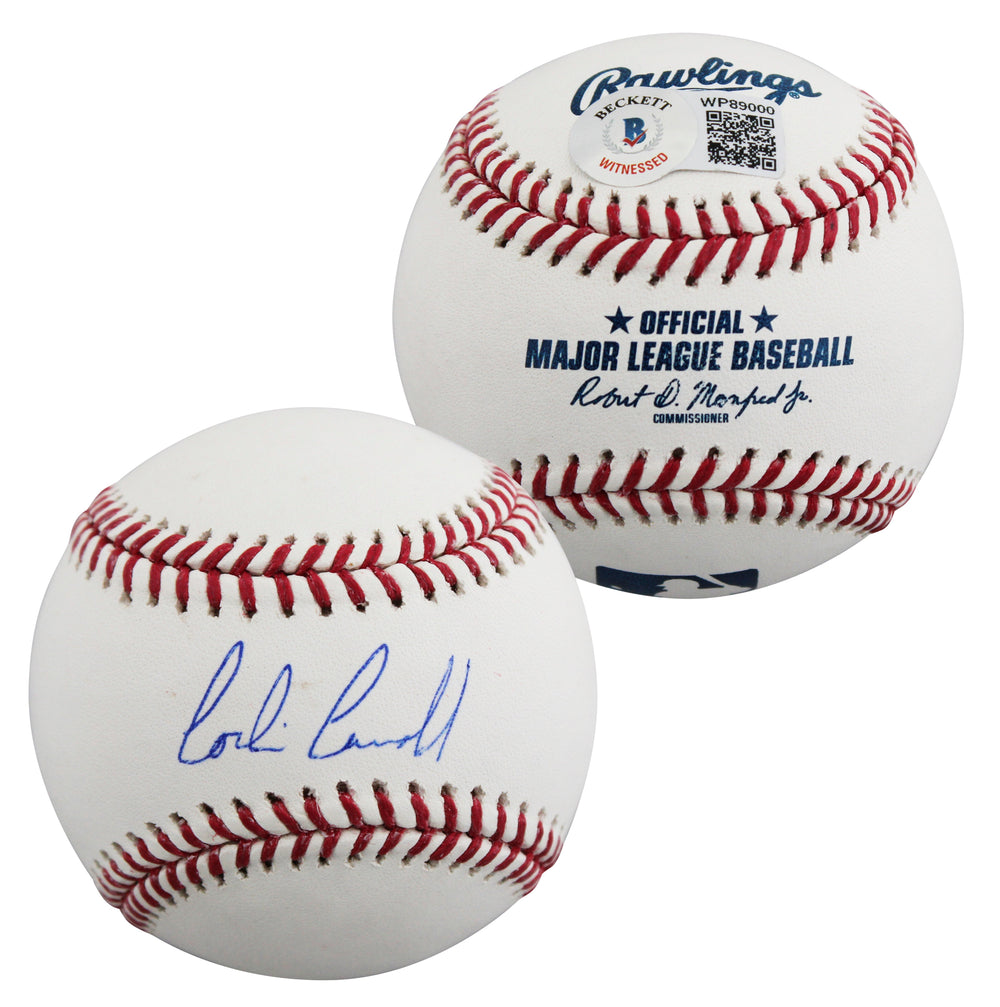 D-Backs Corbin Carroll Authentic Signed Manfred OML Baseball BAS Witnessed