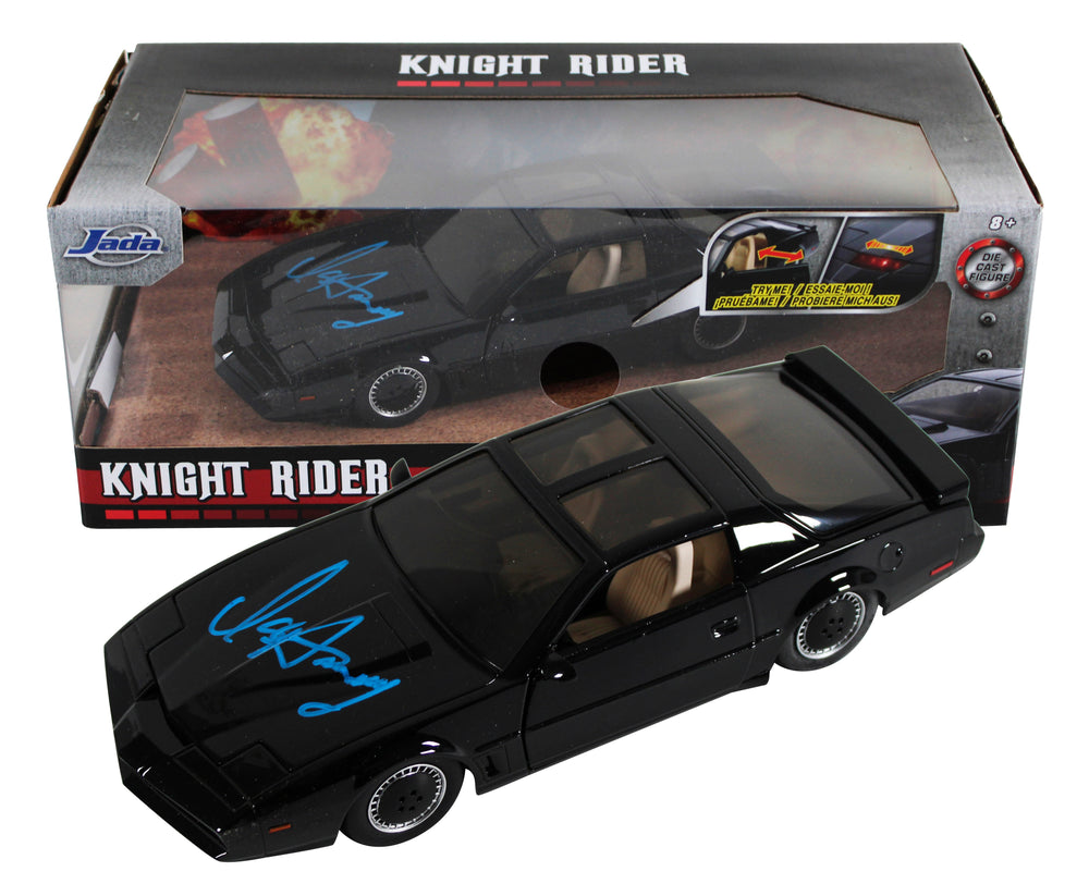 David Hasselhoff Knight Rider Signed 1:24 Die Cast Metal K.I.T.T. Car BAS 2