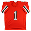 Miami Malachi Toney Authentic Signed Orange Pro Style Jersey JSA Witness