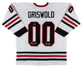 Christmas Vacation (2) Chase & D'Angelo Signed White Pro Style Jersey BAS Wit