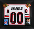 Christmas Vacation (2) Chase & D'Angelo Signed White Pro Style Framed Jersey BAS