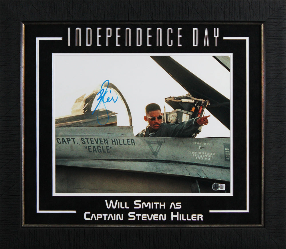 Will Smith Independence Day Authentic Signed 11x14 Framed Photo BAS #BP61026