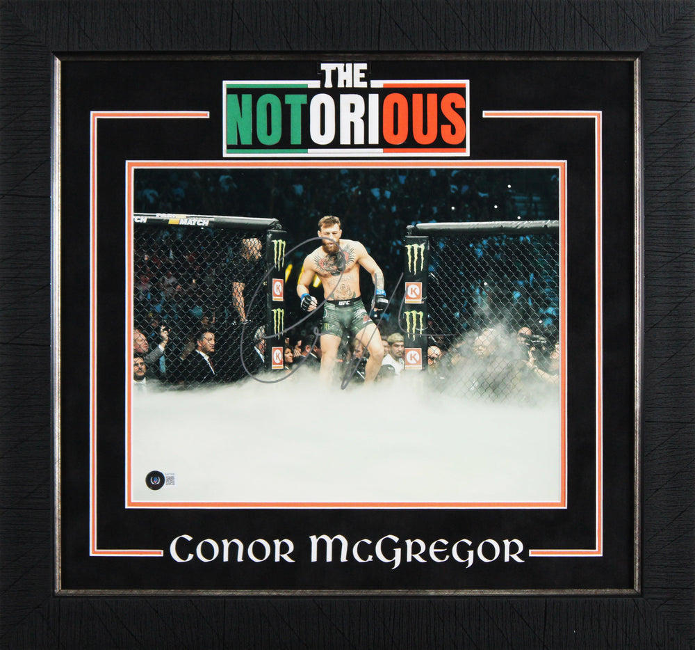 UFC Conor McGregor Authentic Signed 11x14 Framed Photo Autographed BAS #BJ071839