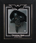 Christian Bale Batman The Dark Knight Signed 8x10 Framed Photo BAS #BW66102
