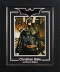 Christian Bale Batman The Dark Knight Signed 8x10 Framed Photo BAS #BB18205