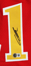 Dominique Wilkins Authentic Signed Red Pro Style Framed Jersey BAS Witnessed
