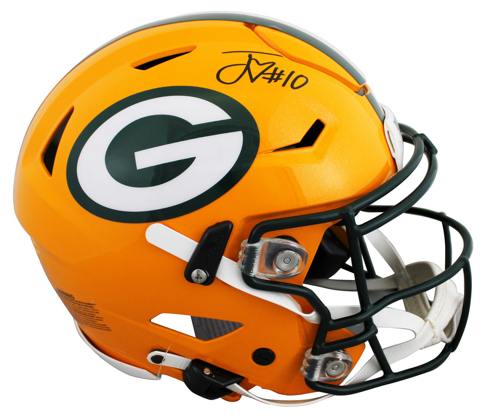 Packers Jordan Love Authentic Signed Riddell Speed Flex Full Size Helmet BAS