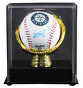 Mariners Julio Rodriguez Signed Seattle Mariners Logo Baseball W/ Case BAS