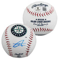 Mariners Julio Rodriguez Signed Seattle Mariners Logo Baseball W/ Case BAS