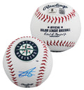 Mariners Julio Rodriguez Signed Seattle Mariners Logo OML Baseball BAS #BX68733