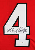 Georgia Nolan Smith Authentic Signed Red Pro Style Jersey JSA Witness