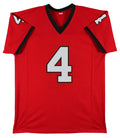 Georgia Nolan Smith Authentic Signed Red Pro Style Jersey JSA Witness