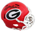 Georgia Nolan Smith Signed Full Size Speed Rep Helmet W/ Case JSA Witnessed