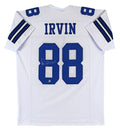 Michael Irvin Authentic Signed White Pro Style Jersey BAS Witnessed 2
