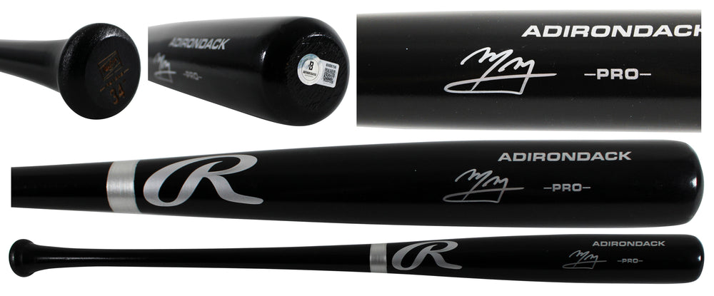 Padres Manny Machado Authentic Signed Black Rawlings Adirondack Baseball Bat BAS