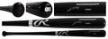 Rays Junior Caminero Signed Black Rawlings Adirondack Baseball Bat BAS #BX68770
