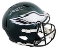 Eagles Jalen Carter Signed Full Size Speed Rep Helmet W/ Case JSA Witness