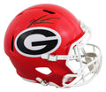 Georgia Jalen Carter Signed Full Size Speed Rep Helmet W/ Case JSA Witnessed