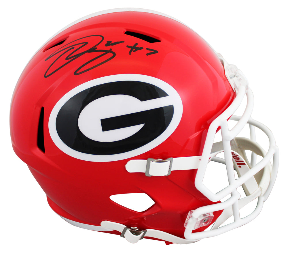 Georgia Quay Walker Authentic Signed Full Size Speed Rep Helmet BAS #BW88739