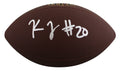 Steelers Kaleb Johnson Authentic Signed Wilson Super Grip Football BAS #BW88733