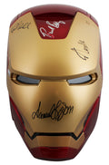 The Avengers (5) Lee, Jackson, Rudd +2 Signed Iron Man F/S Helmet BAS #AE64818
