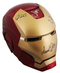 The Avengers (5) Lee, Jackson, Rudd +2 Signed Iron Man F/S Helmet BAS #AE64818