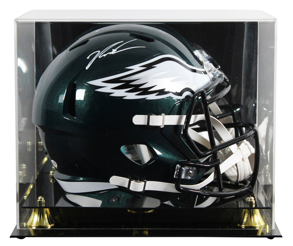 Eagles Jalen Carter Signed Full Size Speed Rep Helmet W/ Case JSA Witness
