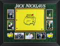 Jack Nicklaus Authentic Signed & Framed 2023 Masters Pin Flag BAS #AE64646