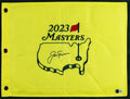 Jack Nicklaus Authentic Signed & Framed 2023 Masters Pin Flag BAS #AE64646