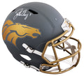 Broncos John Elway Signed Slate Full Size Speed Rep Helmet BAS Witness #4W526425