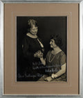 Helen Keller & Anne Sullivan Macy Signed Framed 11x14 Gelatin Photo BAS #AE64814