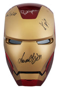 The Avengers (5) Lee, Jackson, Rudd +2 Signed Iron Man F/S Helmet BAS #AE64811