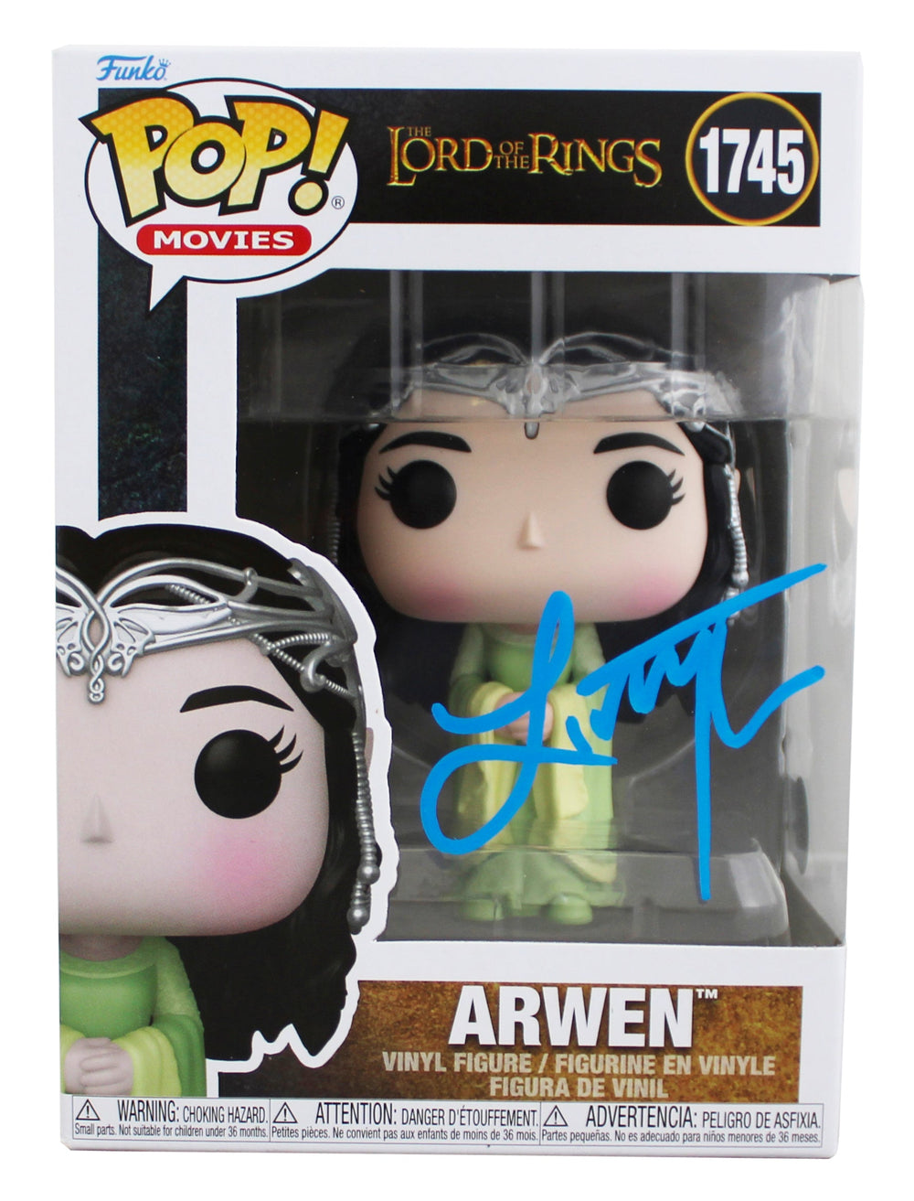 Liv Tyler The Lord of the Rings Signed Arwen #1745 Funko Pop Figure BAS Wit 3