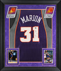 Suns Shawn Marion Authentic Signed Purple Nike Framed Jersey BAS #BW88732