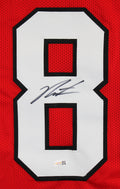 Georgia Jalen Carter Authentic Signed Red Pro Style Jersey JSA Witness