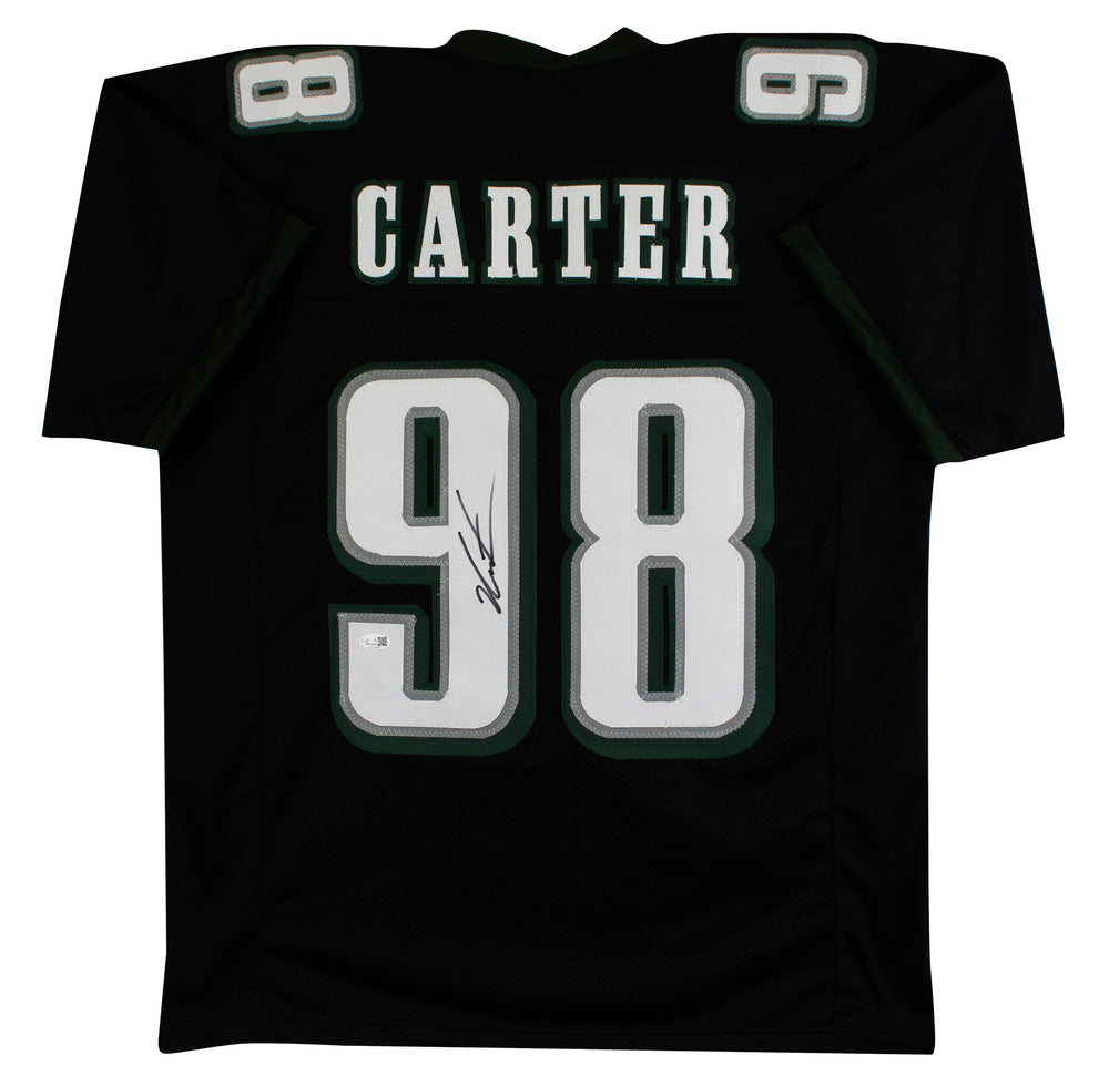 Jalen Carter Authentic Signed Black Pro Style Jersey Autographed JSA Witnessed