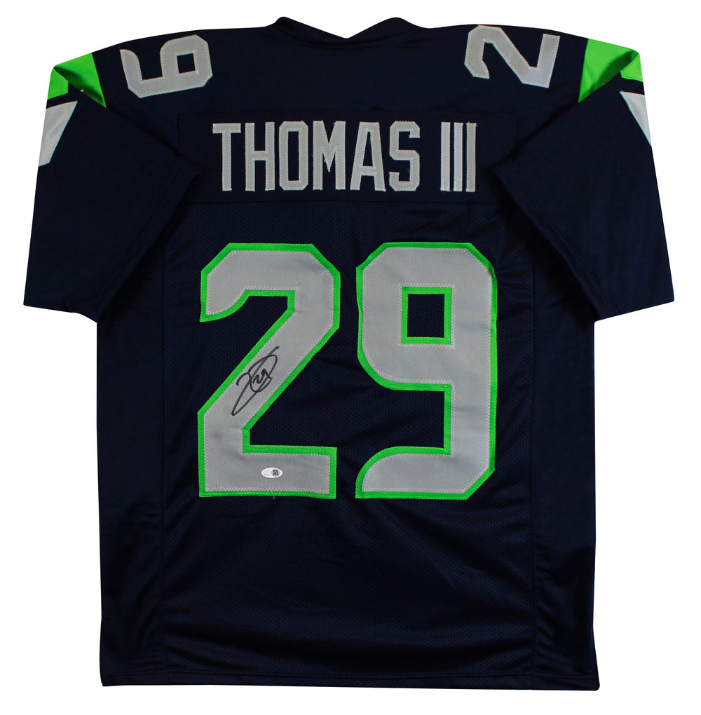 Earl Thomas Authentic Signed Navy Pro Style Jersey Autographed JSA Witness