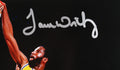 Lakers James Worthy Authentic Signed 16x20 Vertical Dunk Photo BAS Witnessed