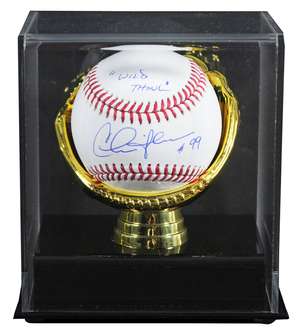 Charlie Sheen Major League "Wild Thing" Signed Baseball W/ Case BAS Witnessed