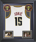 Nikola Jokic Authentic Signed White Pro Style Framed Jersey Autographed JSA 3
