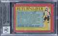 Star Wars (3) Ronzani +2 Signed 1983 SW ROTJ #75 Card Auto Grade 10! BAS Slabbed