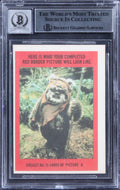 Star Wars (6) Ronzani +5 Signed 1983 SW ROTJ #33A Card Auto GM 10! BAS Slabbed