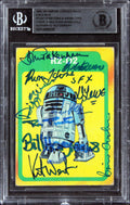 Star Wars (9) Archer +8 Signed 1980 SW Empire Strikes Back #270 Card BAS Slabbed