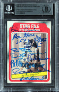 Star Wars (10) Archer +9 Signed 1980 SW Empire Strikes Back #7 Card BAS Slabbed