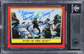 Star Wars (6) Henson +5 Signed 1983 SW Return Of The Jedi #44 Card BAS Slabbed